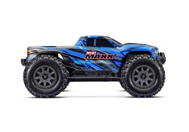 Preview: TRAXXAS MINI-MAXX 4WD BLAU BL-2S BRUSHLESS, HD-TEILE, MIT AKKU/LADER